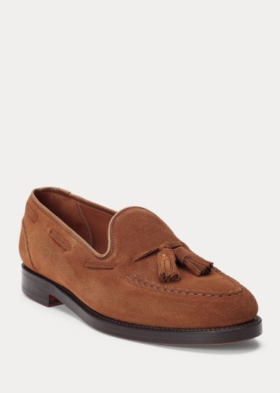 Men's Polo Ralph Lauren Booth Suede Loafers | 650794ZXQ